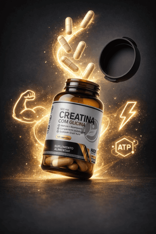 Creatina 120 cápsulas - Grupo Aura