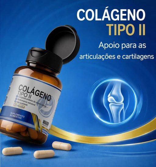 Colágeno tipo II 120 cápsulas - Grupo Aura