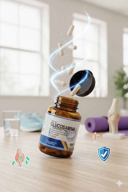 Glucosamina + Condroitina 120 cápsulas - Grupo Aura - Imagem 3