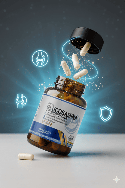 Glucosamina + Condroitina 120 cápsulas - Grupo Aura